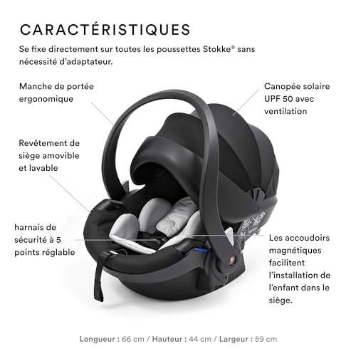 Stokke iZi Go Modular X1 by BeSafe, Black Car Seat for
